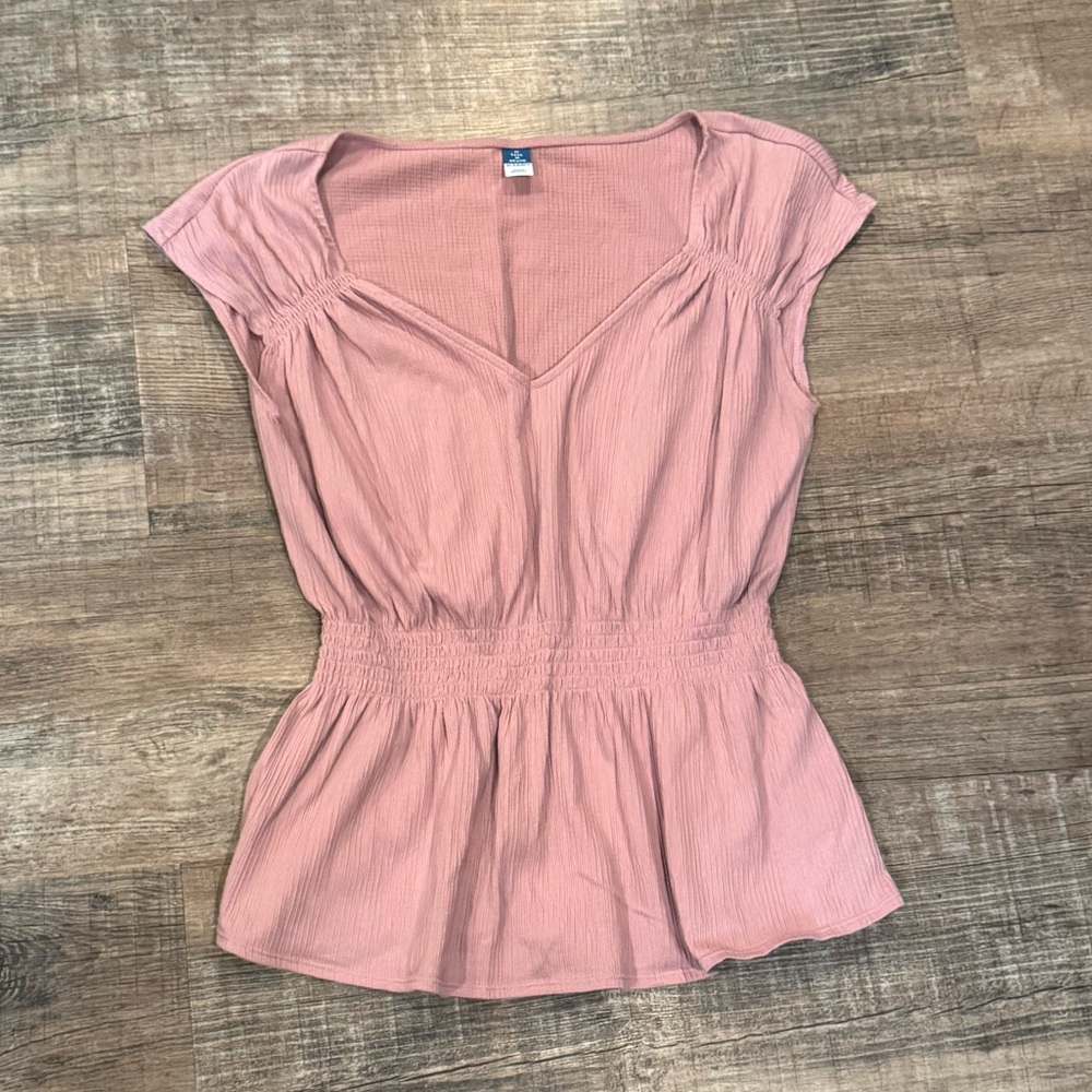 Old Navy Babydoll Top - Dusty Rose